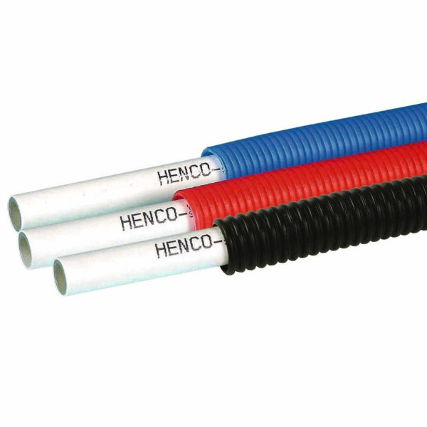 Труба металлопластиковая 16х2 Henco Standard в красной гофре (100-016MR) Труба металлопластиковая 16х2 Henco Standard в красной гофре (100-016MR)