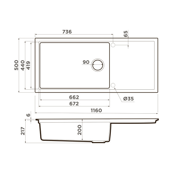 Мойка для кухни врезная Omoikiri Sintesi 116-WH Artceramic/белый (4997121) Мойка для кухни врезная Omoikiri Sintesi 116-WH Artceramic/белый (4997121)