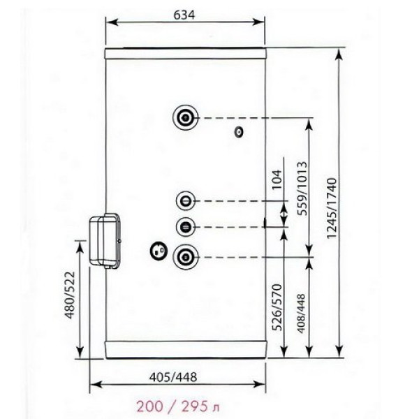 Водонагреватель накопительный Atlantic Combi DS VS 300 (вертикальный) (896223)