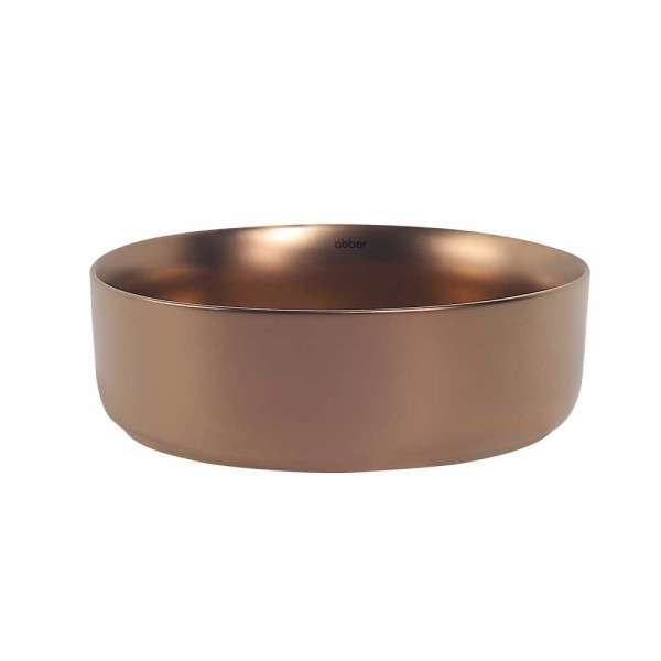 Раковина накладная Abber Bequem розовое золото матовое (AC2108MRG)