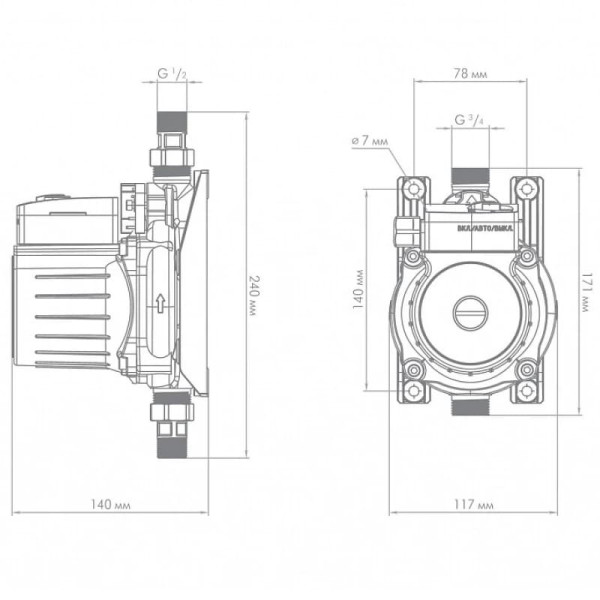 Насосная станция Джилекс Комфорт Про 30/12 (пластик) (4006)