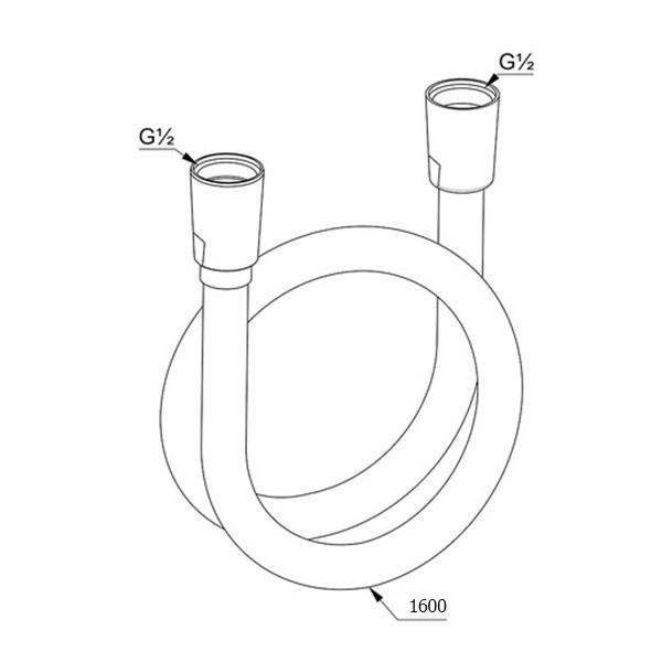 Душевой шланг Kludi Suparaflex черный матовый (6107239-00) Душевой шланг Kludi Suparaflex черный матовый (6107239-00)