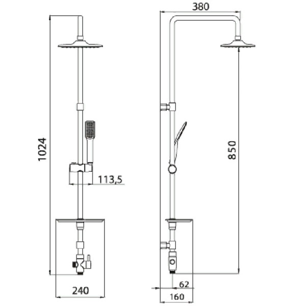 Душевой гарнитур Lemark (LM8804C) Душевой гарнитур Lemark (LM8804C)