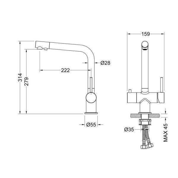Смеситель для кухонной мойки Timo Saona хром (2396/00F) Смеситель для кухонной мойки Timo Saona хром (2396/00F)