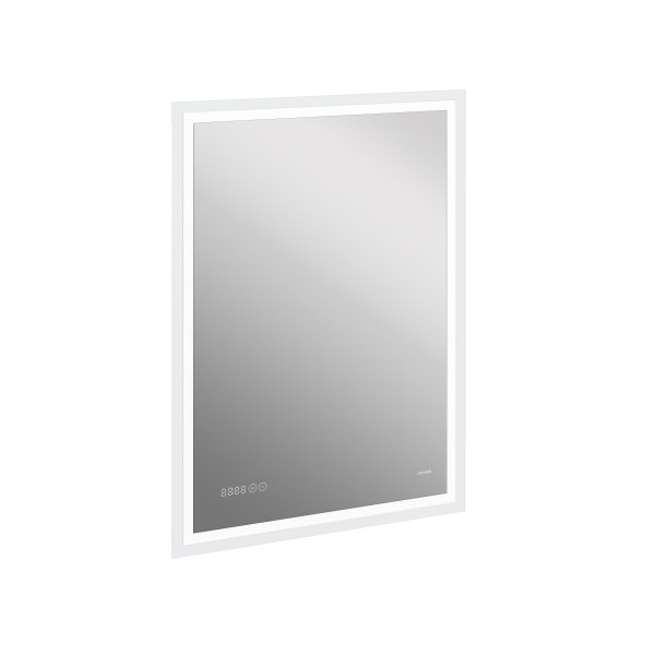 Зеркало Cersanit LED 080 Design Pro 60x85 с подсветкой с часами с антизапотеванием