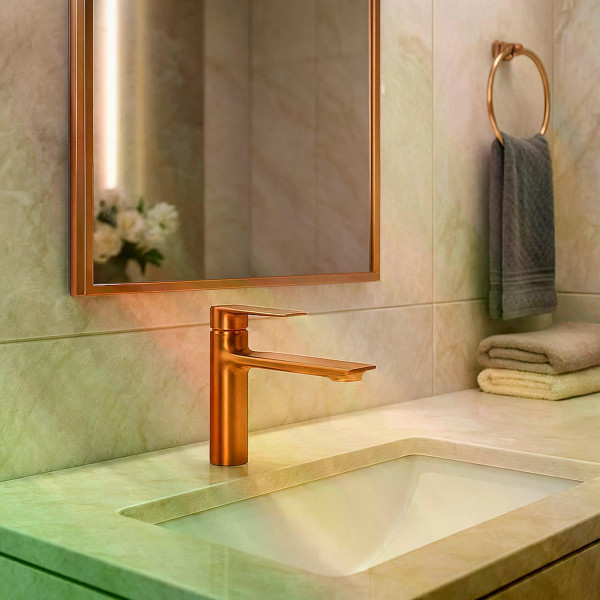 Смеситель для раковины Rea Storm медь матовая (REA-B3001) Смеситель для раковины Rea Storm медь матовая (REA-B3001)