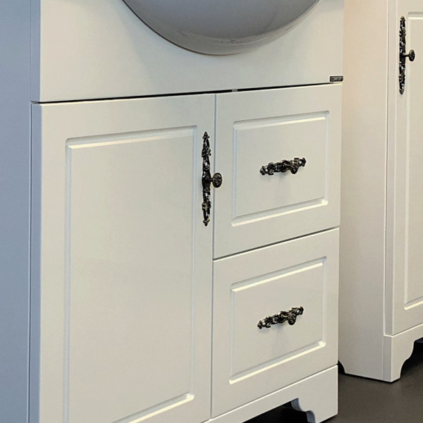 Тумба напольная Comforty Рига 875x880x510 дуб сонома матовый с раковиной (00-00001551)