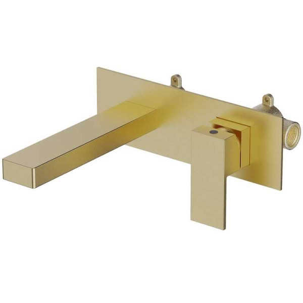 Смеситель для раковины Timo Selene золотой, короткий излив (2071/17SM)