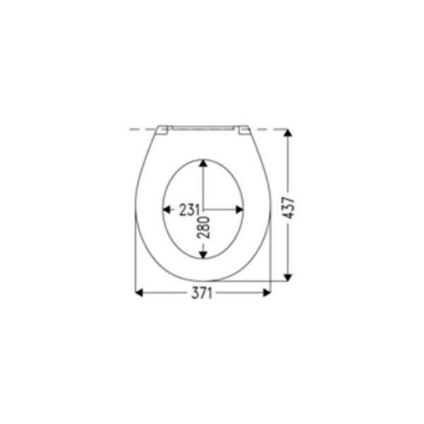 Сиденье для унитаза Haro Каладон белое (528477)