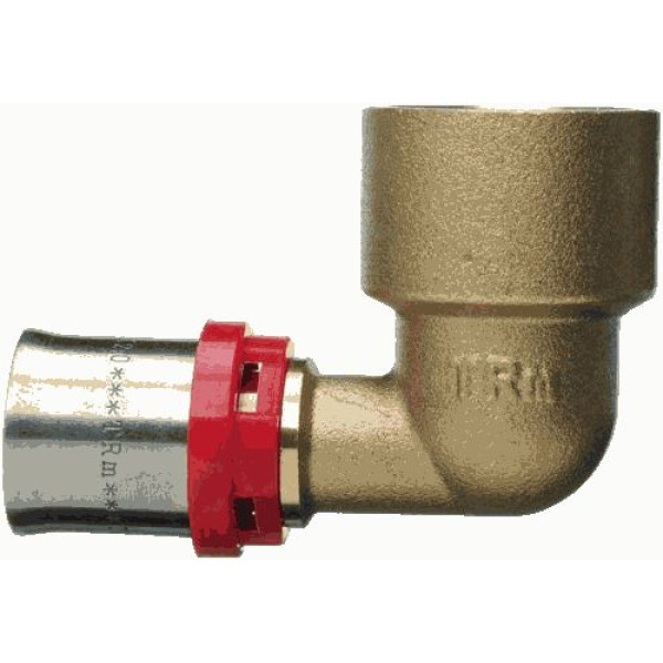 Соединение угловое 20*3/4"В TeRma (пресс, латунь) (02536) Соединение угловое 20*3/4"В TeRma (пресс, латунь) (02536)