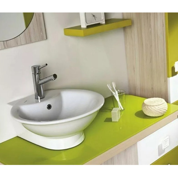 Раковина накладная Creavit Trump 46x46 белая (TP247-00CB00E-0000)