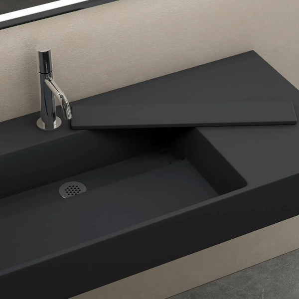 Раковина накладная конгломерат REA Archi grey mat 75x43x14 серая матовая (REA-U4303) Раковина накладная конгломерат REA Archi grey mat 75x43x14 серая матовая (REA-U4303)