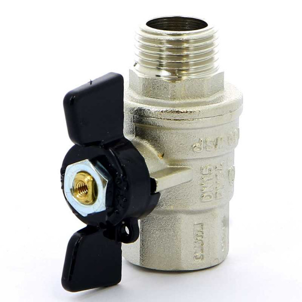 Кран Bugatti 1/2" ВН шаровый Oregon 307 (черная бабочка) (03070060)