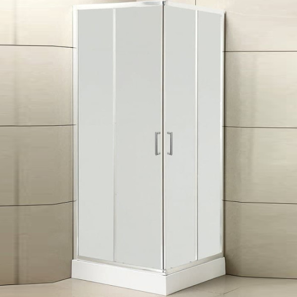 Душевой уголок BelBagno Uno-195 90x90x195 стекло рифленое, профиль хром (UNO-195-A-2-90-P-Cr) Душевой уголок BelBagno Uno-195 90x90x195 стекло рифленое, профиль хром (UNO-195-A-2-90-P-Cr)