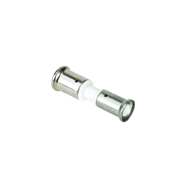 Соединение прямое 32х20 Henco PVDF (пресс, белое) (16PKW-3220) Соединение прямое 32х20 Henco PVDF (пресс, белое) (16PKW-3220)
