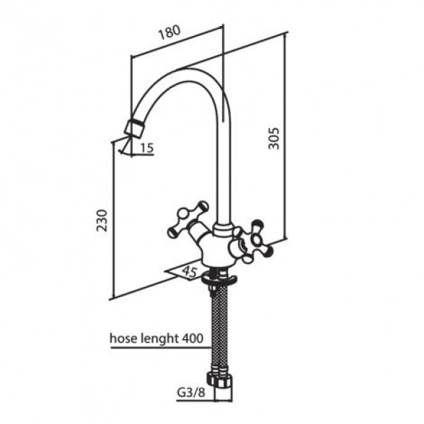 Смеситель для кухни RedBlu by Damixa RedBlu Retro (230000000) Смеситель для кухни RedBlu by Damixa RedBlu Retro (230000000)