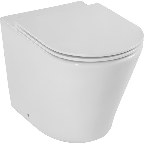 Унитаз приставной Jacob Delafon Rodin+со стандартным ободом, белый (EDAA102-00)