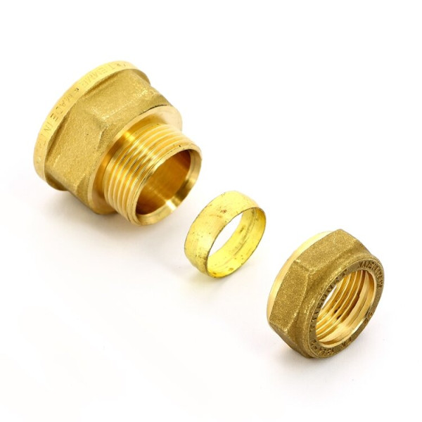 Соединение прямое 15*3/4"В (обжим) Tiemme (1000049) Соединение прямое 15*3/4"В (обжим) Tiemme (1000049)