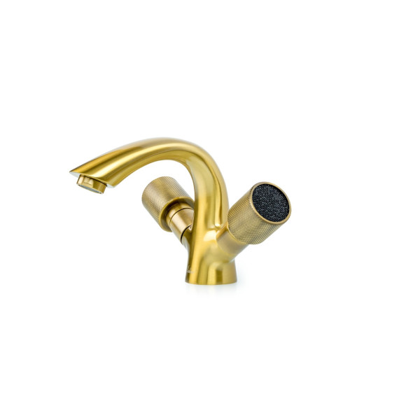 Смеситель для раковины Boheme Royal Cristal бронзовый (311-Royal/CRST black)