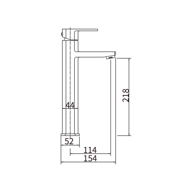 Смеситель для раковины Fashun сатин (A51220)