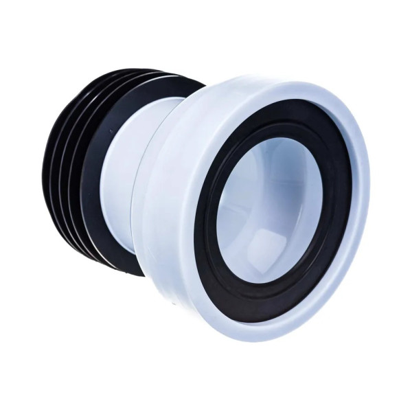 Отвод для унитаза прямой 124 мм. АНИ (белый) АНИ пласт (W1218)