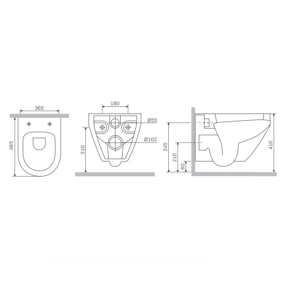 Унитаз подвесной AM.PM Spirit V2.0 Aquaspin с сиденьем микролифт белый (C701900SC) Унитаз подвесной AM.PM Spirit V2.0 Aquaspin с сиденьем микролифт белый (C701900SC)