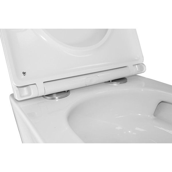 Унитаз подвесной Azario Teramo с сиденьем с микролифтом белый (AZ-0052-UQ1)