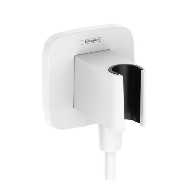 Шланговое подсоединение Hansgrohe Fixfit Q матовый белый (26887700) Шланговое подсоединение Hansgrohe Fixfit Q матовый белый (26887700)