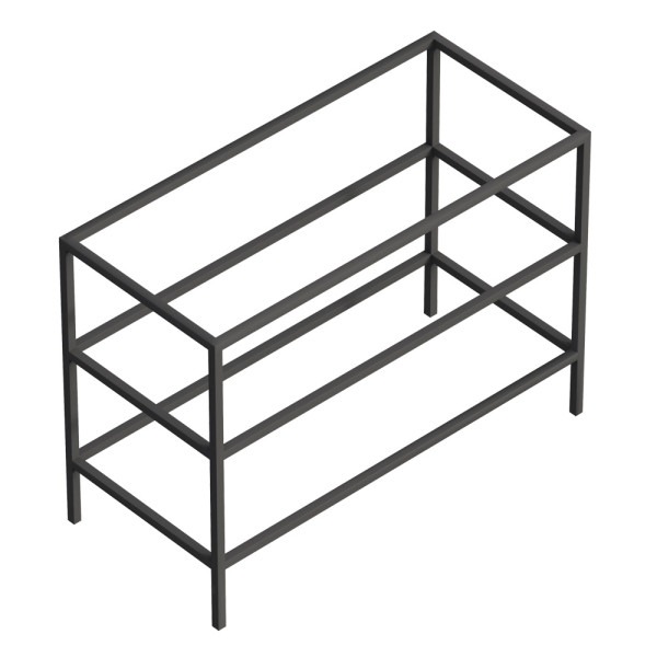 Металлический двухъярусный сварной каркас под раковину Cezares Cadro 100х46х73 (CADRO-100/46/73-2C-PIA-MET-ST)