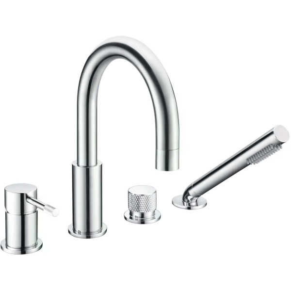 Смеситель на борт ванны Boheme Uno CR (хром) (460-CR)