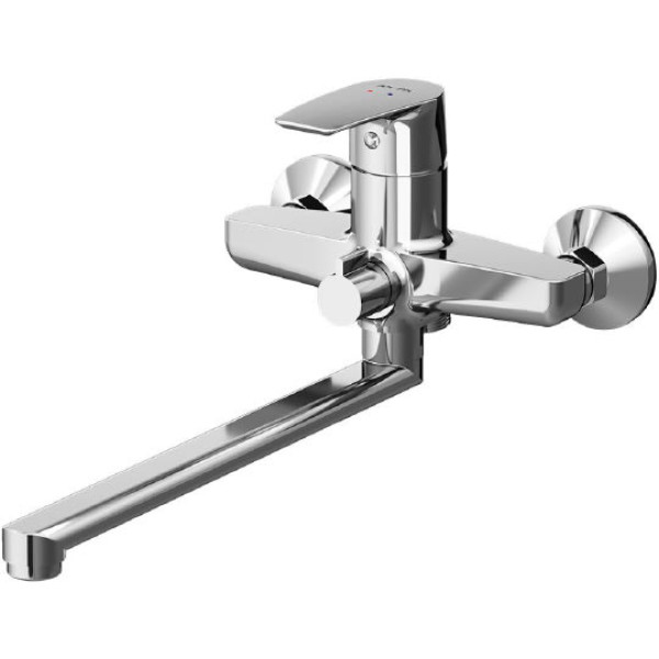 Смеситель для ванны и душа AM.PM Gem с изливом (F90A90000)