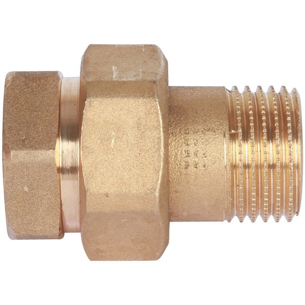 Сгон прямой (американка) 1/2" ВН Stout (латунь, уплотнение o-ring кольцо) SFT-0040-000012