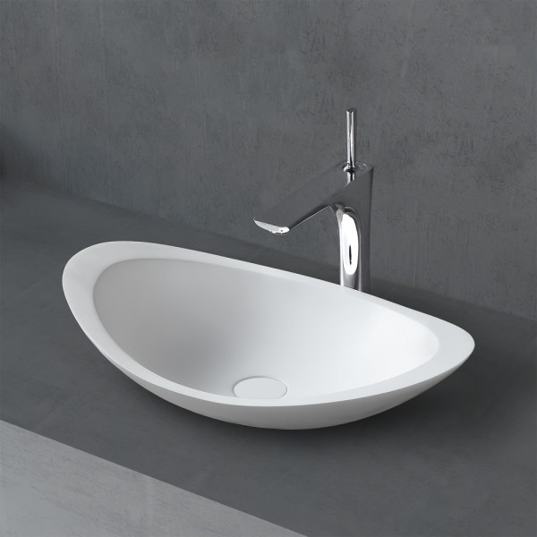 Раковина накладная Abber Stein 605x380 белый матовый (AS2606) Раковина накладная Abber Stein 605x380 белый матовый (AS2606)