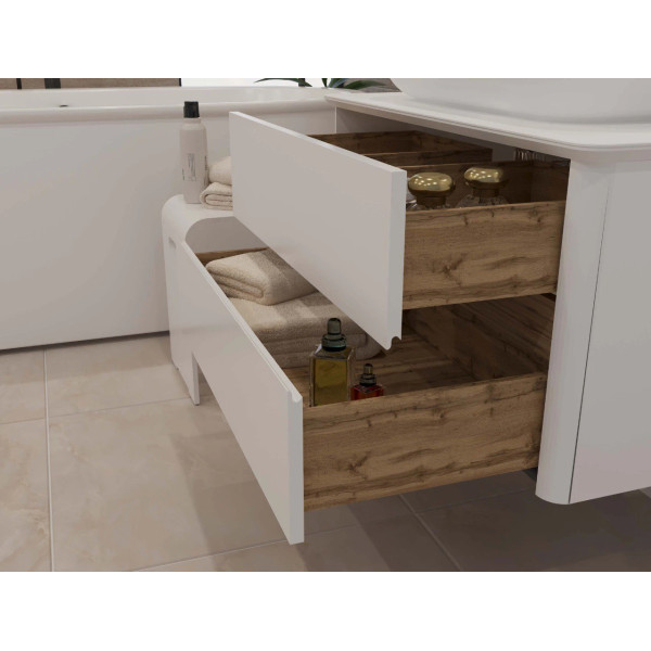 Тумба подвесная  Marka One Monro 800x450x420 белый (Ц0000027406)