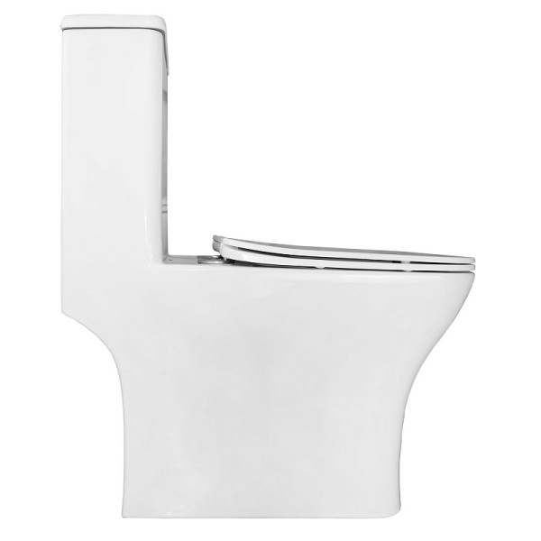 Унитаз напольный Azario Lodi 350x665x750 с функцией биде с сиденьем с микролифтом белый (AZ-8617B)