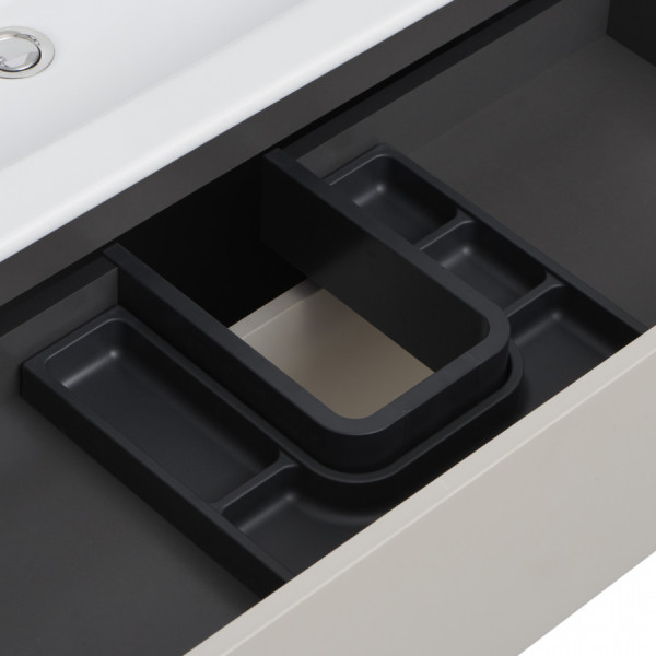 Тумба подвесная Aquaton Сохо 980x455x476 слэйт, галька серая (1.A258.2.01A.J9A.0)