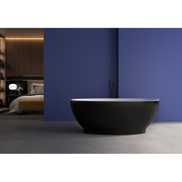 Ванна акриловая Abber 165*80 черная (AB9207MB)