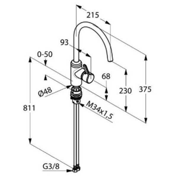 Смеситель для кухни Kludi Bingo Star (428570578)