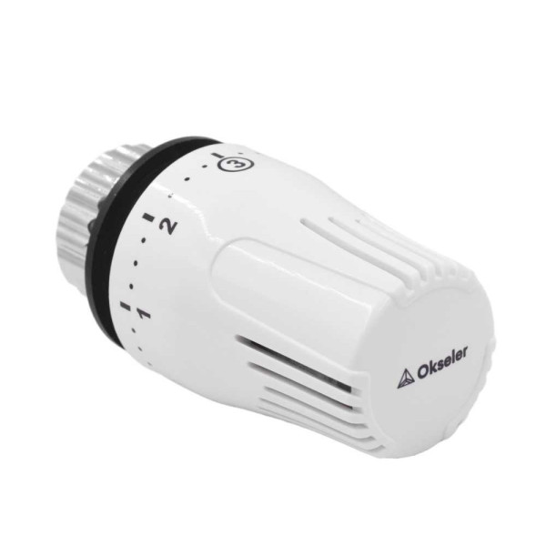 Головка термостатическая Okseler Simple RA белая (Oks01020)