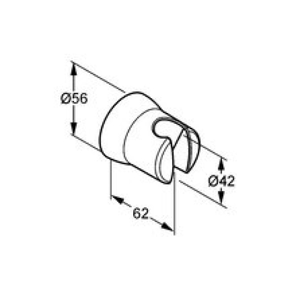 Держатель ручного душа Kludi Sirena хром, настенный (6305005-00)