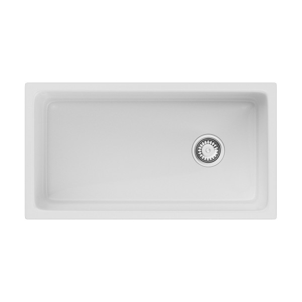 Мойка для кухни врезная Omoikiri Tokara 88-U/I-WH Glossy Natceramic/белый глянцевый (4993867)