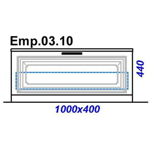 Тумба напольная Aqwella Империя 100 (Emp.03.10/W)