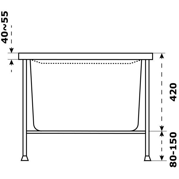 Ванна акриловая Azario Бали 180x80x44 белая (БАВ0105)