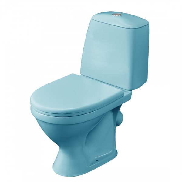 Унитаз-компакт Santeri Соната голубой 370x680x760 с сиденьем полипропилен голубой (1.P201.2.S06.00B.F)