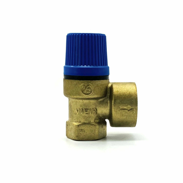 Клапан предохранительный 1/2"*3/4"ВВ 8 бар Vieir (синий) (VR34FFC-8)