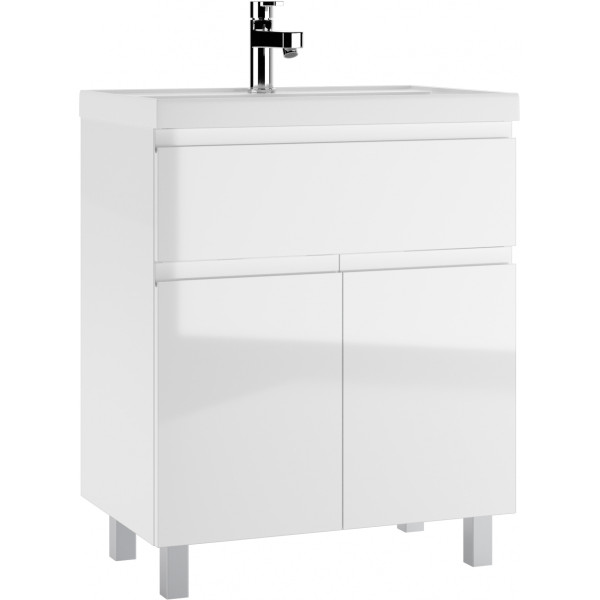 Тумба напольная Bazis 70 Graffo белый глянец В1 Домино (DGr2401T) Тумба напольная Bazis 70 Graffo белый глянец В1 Домино (DGr2401T)