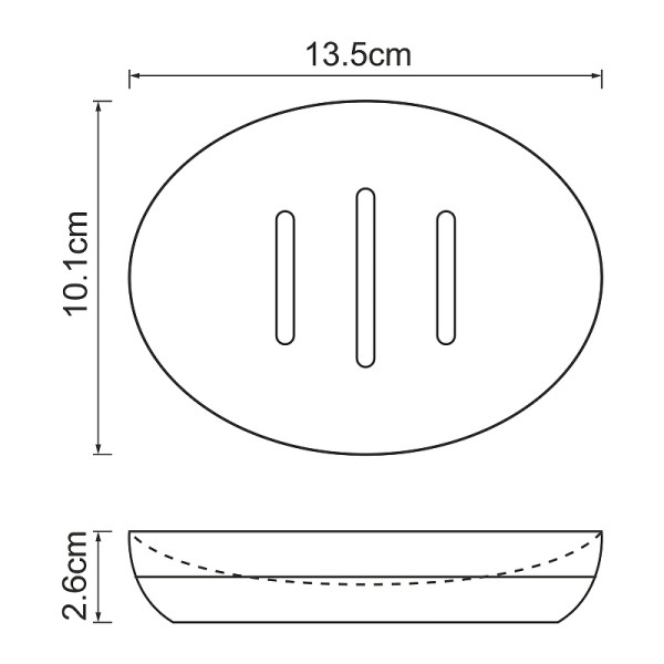 Мыльница WasserKRAFT Mindel белый (K-8829)