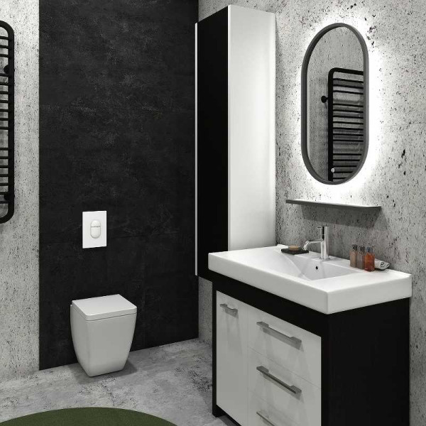 Зеркало с подсветкой Континент Prime Gray Led 450х800 в МДФ рамеЗеркала LED с доп.опциями (ЗЛП1079) Зеркало с подсветкой Континент Prime Gray Led 450х800 в МДФ рамеЗеркала LED с доп.опциями (ЗЛП1079)