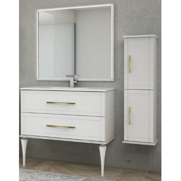 Зеркало с подсветкой Cezares Tiffany 98x90 Bianco Opaco (45046) Зеркало с подсветкой Cezares Tiffany 98x90 Bianco Opaco (45046)