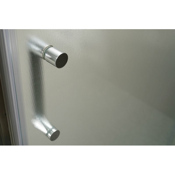 Душевая дверь BelBagno Unique 100x190 стекло рифленое, профиль хром (UNIQUE-BF-1-10/115-P-Cr)